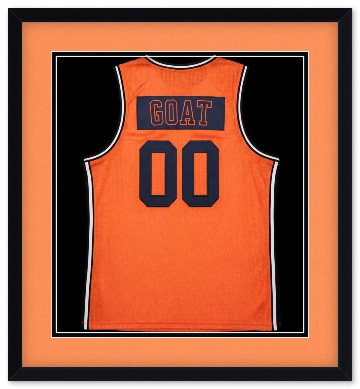 CustomPictureFrames.com Solid Wood Jersey Shadow Box Frame - Matte Black - Sizes 24x26 - Wall Display With Double Mat Made in the USA